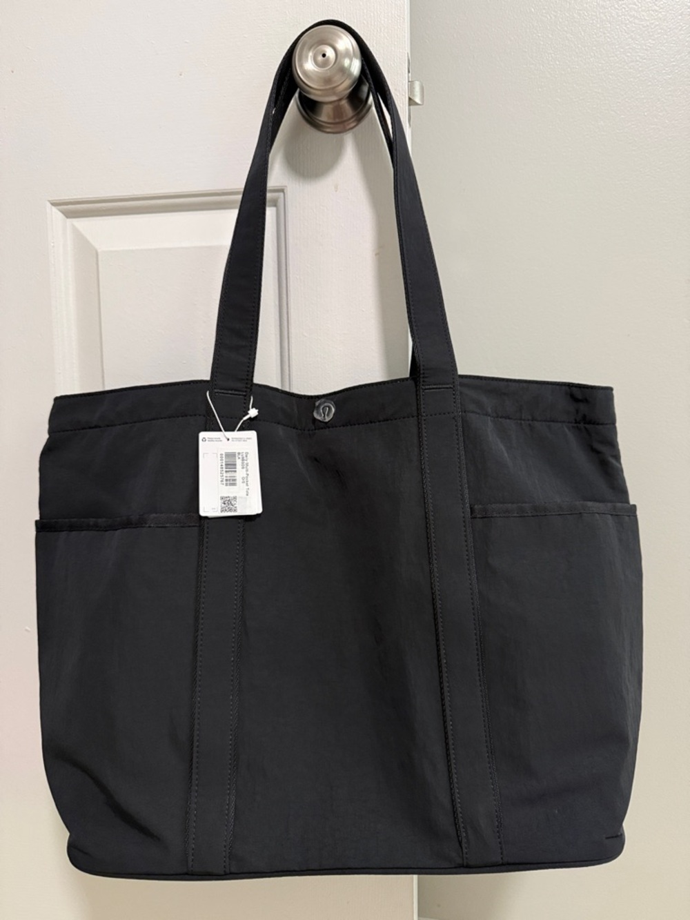 Lululemon Black Daily Multi Pocket Tote Bag